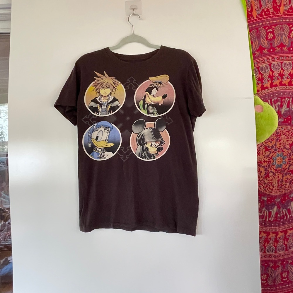 Black Men's size M Kingdom Hearts‎ Tee Shirt Disney Anime Game